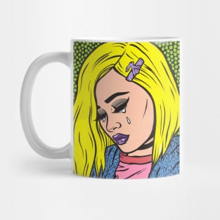 Blonde Grunge Sad Girl Mug